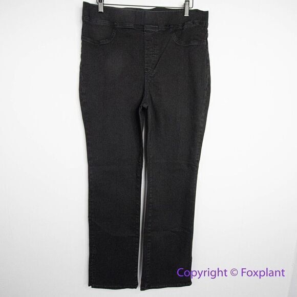 NEW Madewell Pull-On Skinny Flare Jeans in Black Frost, 33 - Picture 4 of 16